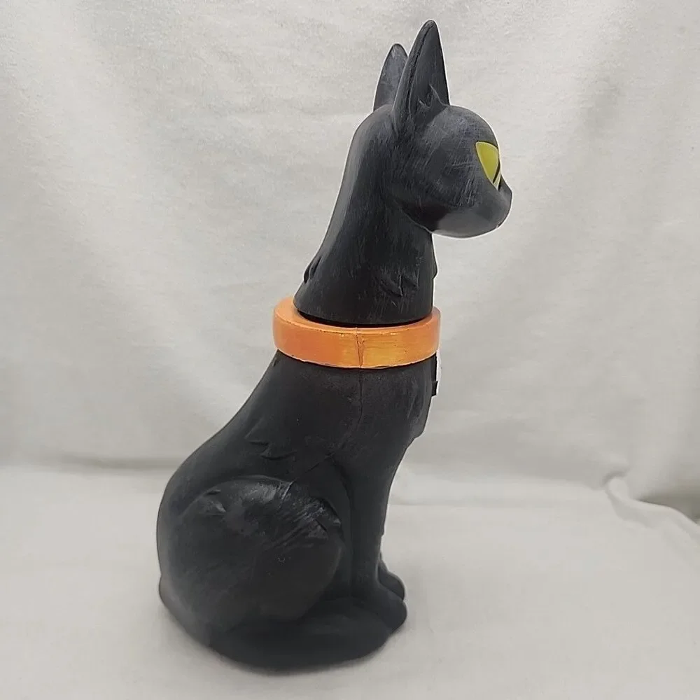 Figure Cat Halloween Motion Sensor Lights Sound Animated 15” Seasonal Visions